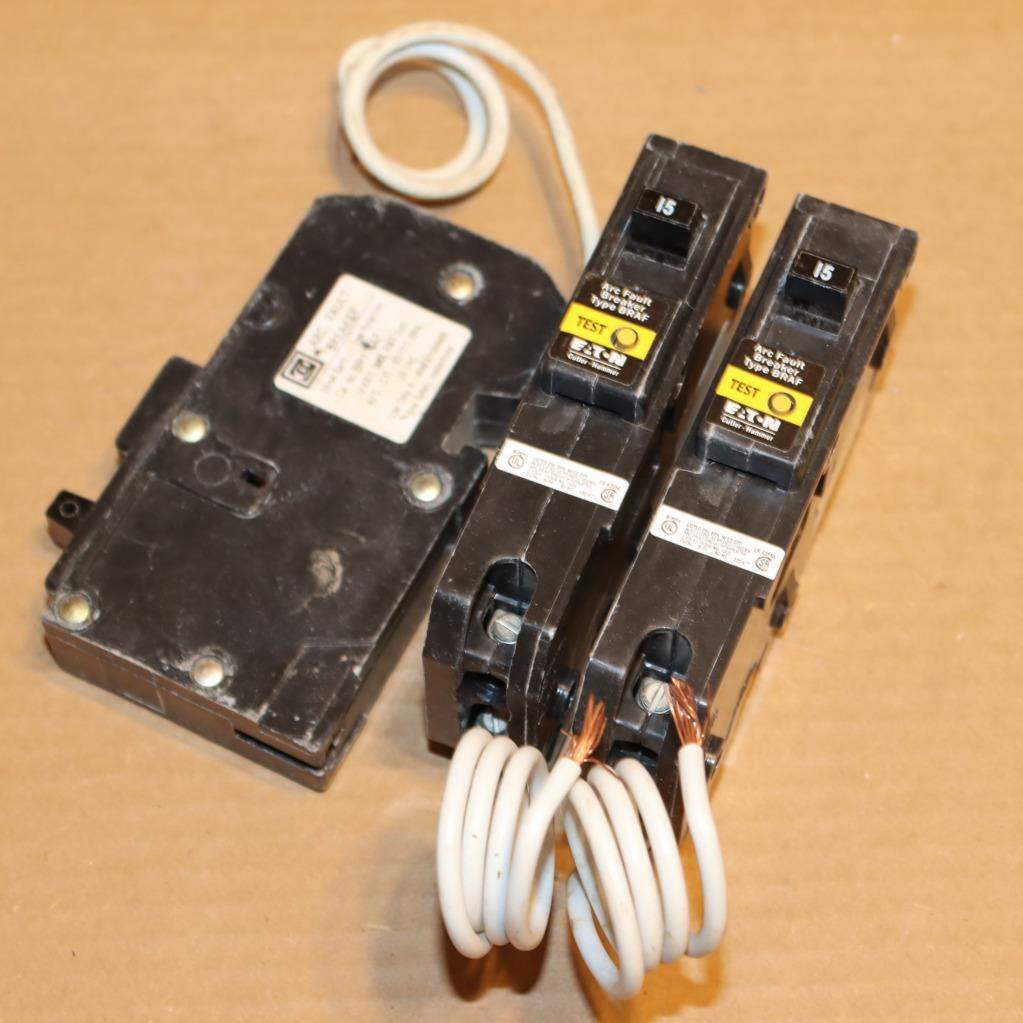 One New Open Stock Cutler Hammer Eaton BR115AF 1 Pole 15 Amp Arc Fault