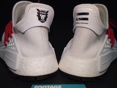 ADIDAS HU HUMAN MADE RACE NMD PHARRELL HEART WHITE RED