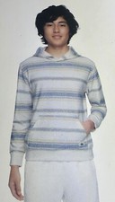 NEW Boy's Quicksilver White Baja Hoodie Size Medium 10 - 12