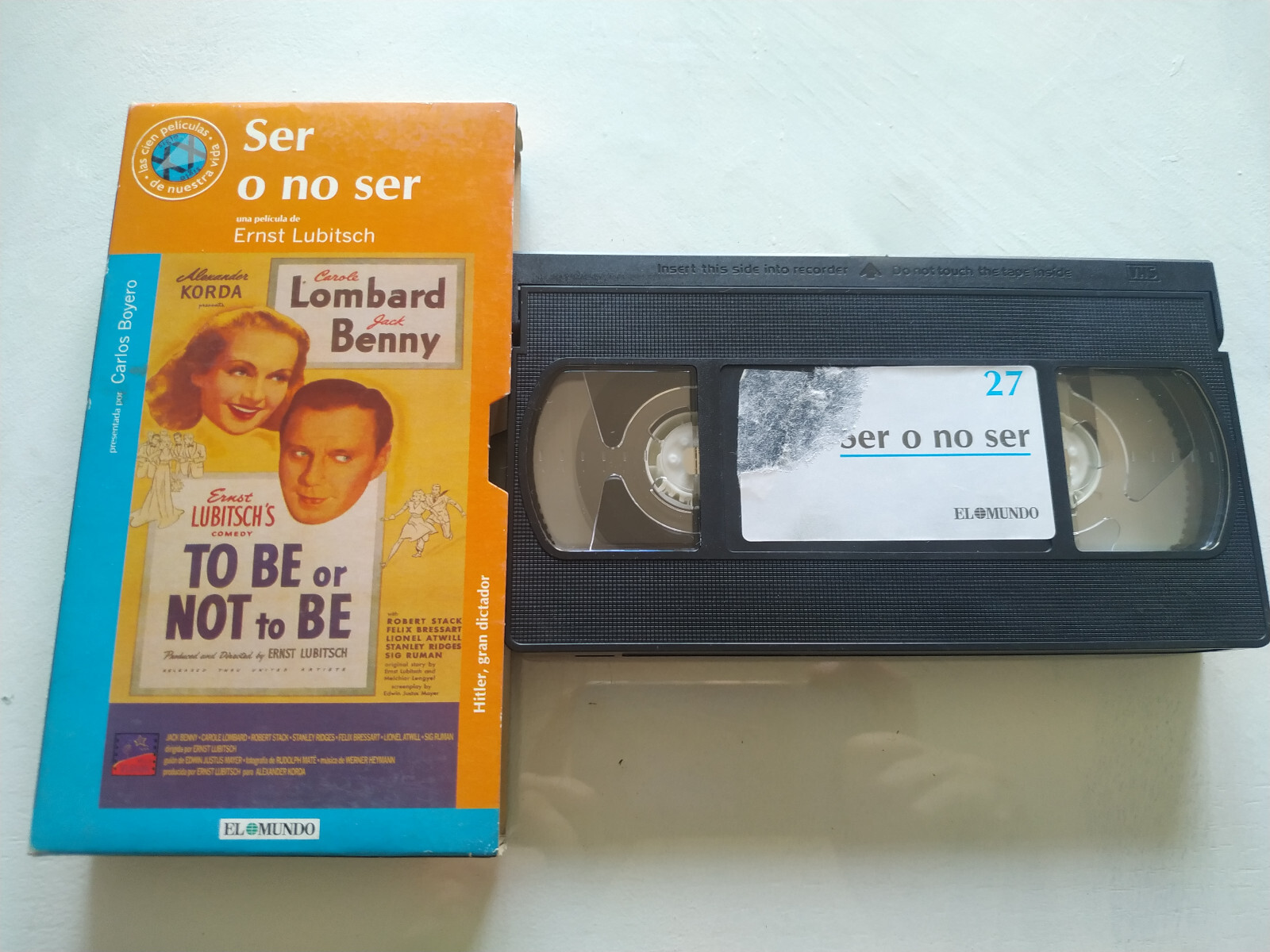 To Be or Not To Be Ernst Lubitsch Carol Lombard Jack Benny - VHS Tape Spanish