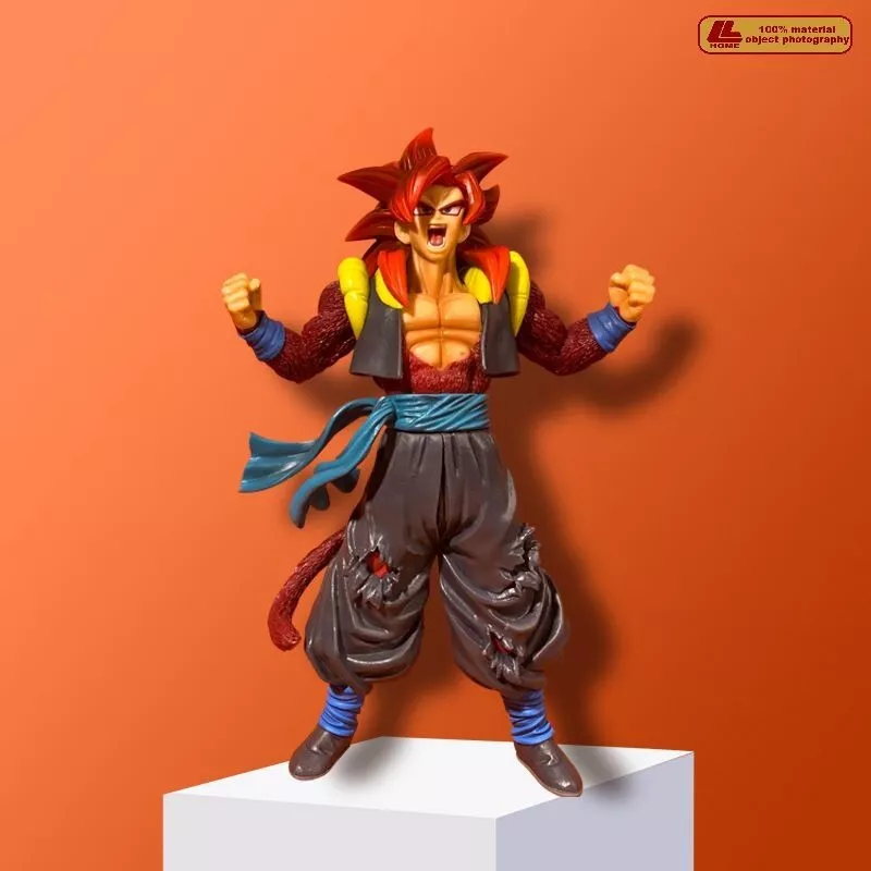 Dragon Ball GT Gogeta Super Saiyan 4 Red Cosplay Wig