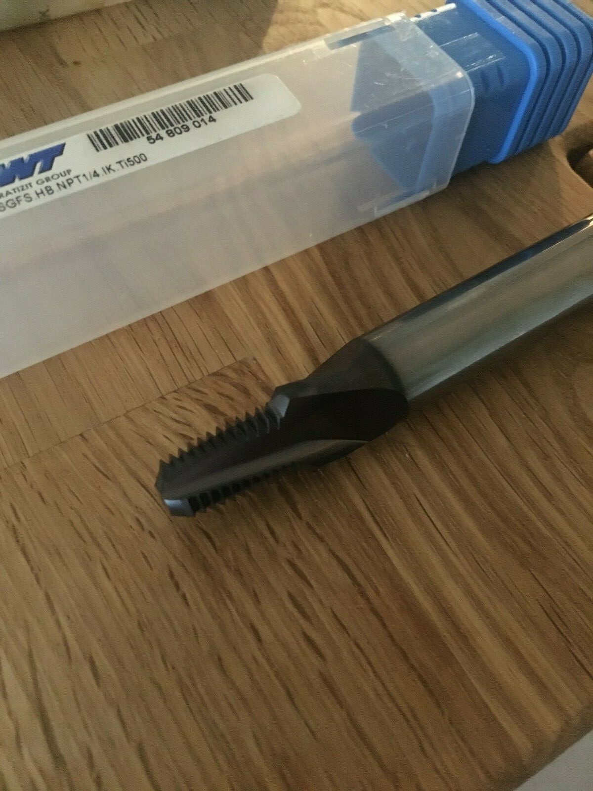 WNT Solid Carbide Thread mill NPT 1/4" SGFS.HB.NPT1/4.IK Ti500