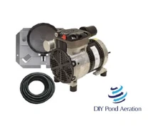 NEW EasyPro PA34W 1/4hp Rocking Piston Pond Aeration Kit w/ Sink Tube + Diffuser