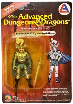 STRONGHEART ADVANCED DUNGEONS & DRAGONS LJN 1983 ITALIENISCHE KARTE ALES UNPUNCHED