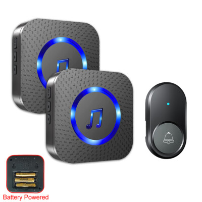 DC powered Caregiver pagers, 2 ringers powered by battery,portable,SOS Call