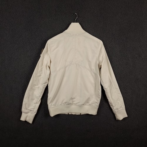 G STAR Jacket Mens S Small White Cream RCO Lockhart Bomber Military Polyester - Picture 7 of 12