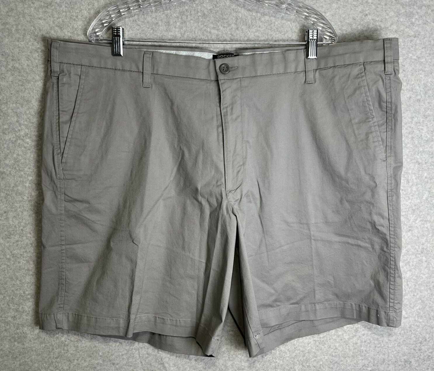Short Dockers homme Supreme Flex Ultimate short taille 46 grand et grand gris NEUF
