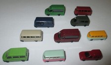 Rietze Kleinbusse Bully, Caddy, Transit, L319  1:160 Spur N - 10 Stück Neu