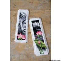 "Vervaco Lesesezeichen Stickset \"Buddha/Lotus\", 2Er Set, ZäHlmuster"