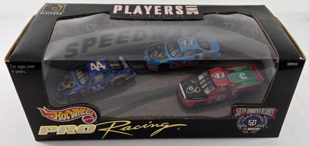 Hot Wheels 1998 Pro Racing Players NASCAR 50th Anniversary 3-Car Set