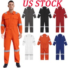 Unisex Jumpsuit Adult Overalls Multi-pocket Coveralls Cosplay Outfits Cotton