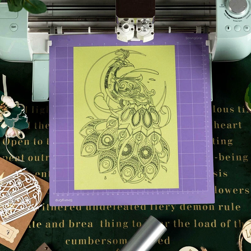 Alfombra de corte Nicapa para Silhouette camafeo vinilo artesanía variedad rejilla adhesiva 12" Foto 3 de 4