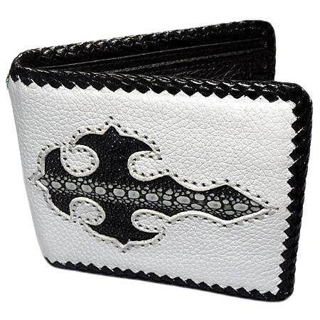 White Stingray Skin Mens Wallets - Picture 2 of 5