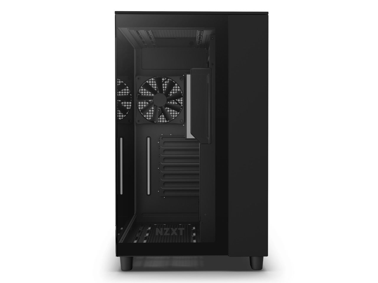 NZXT H9 Flow полностью черный CM-H91FB-01 двухкамерный корпус Mid-Tower Airflow