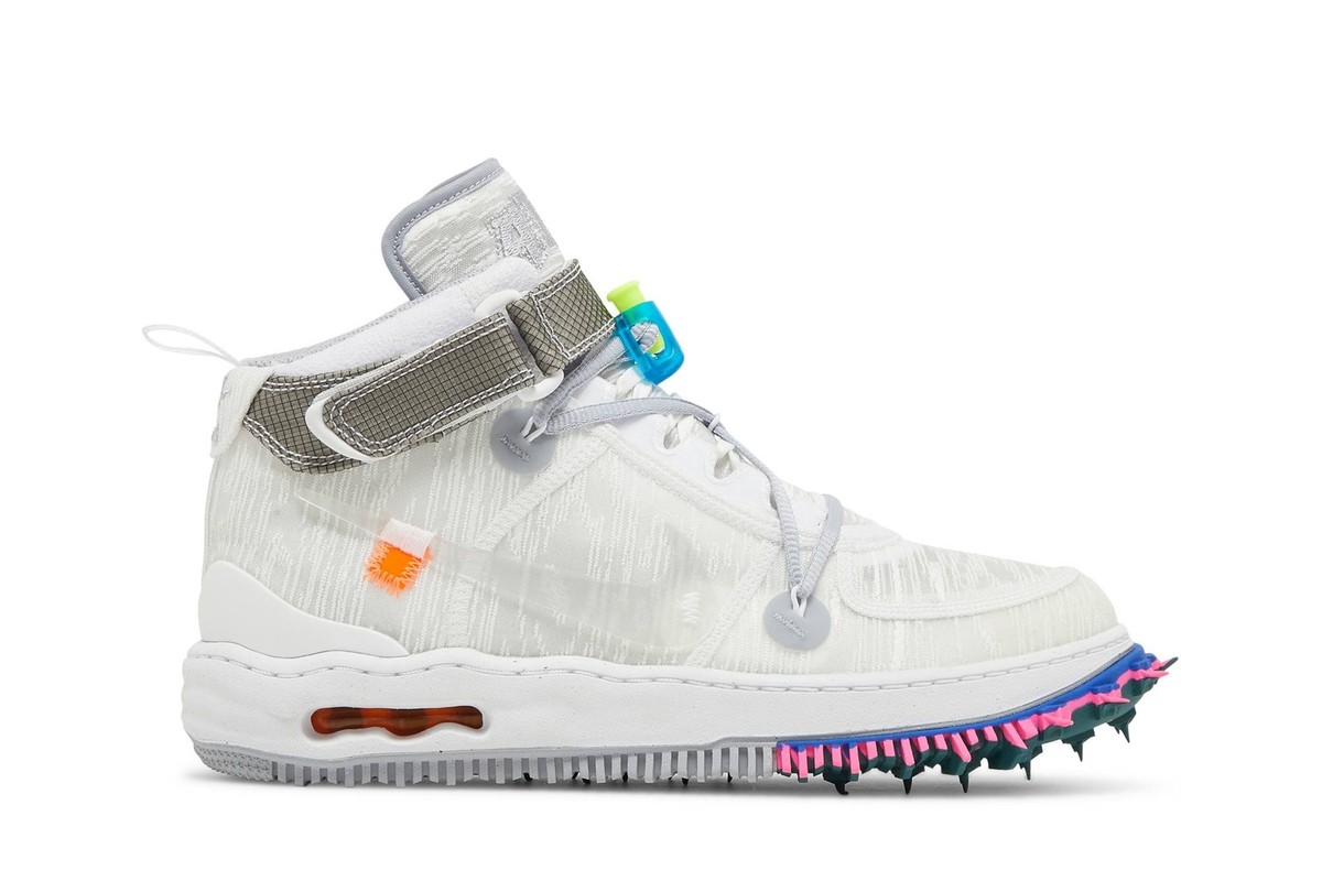 Level SS/New - Nike Off-White x Air Force 1 Mid 'White' DO6290-100