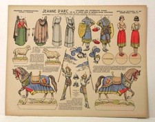 Imagerie D  Epinal No87Jeanne D Arc Grandes Constructions paper doll/outfits