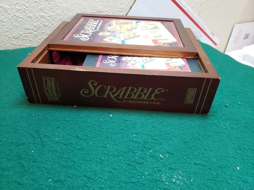 Scrabble Vintage Bookshelf Edition game- Wooden Box, Pre-owned, Complete - Picture 4 of 10