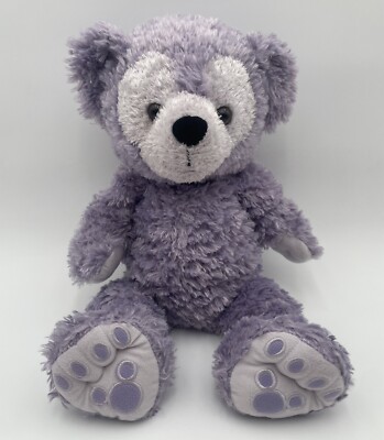 Pre Duffy Disney Bear Purple Plush Stuffed Walt Disney World