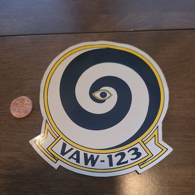 Nice Navy VAW 123 Carrier Airborne Early Warning Squadron Rare 