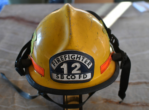 retired Cairns Brother N660C Metro SB CO Firefighter Helmut Santa Barbara