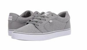 mens grey canvas trainers