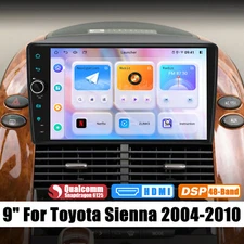 Android 12 9 inch Car Stereo with 4+64GB/ 8+128GB For Toyota Sienna 2004-2010 