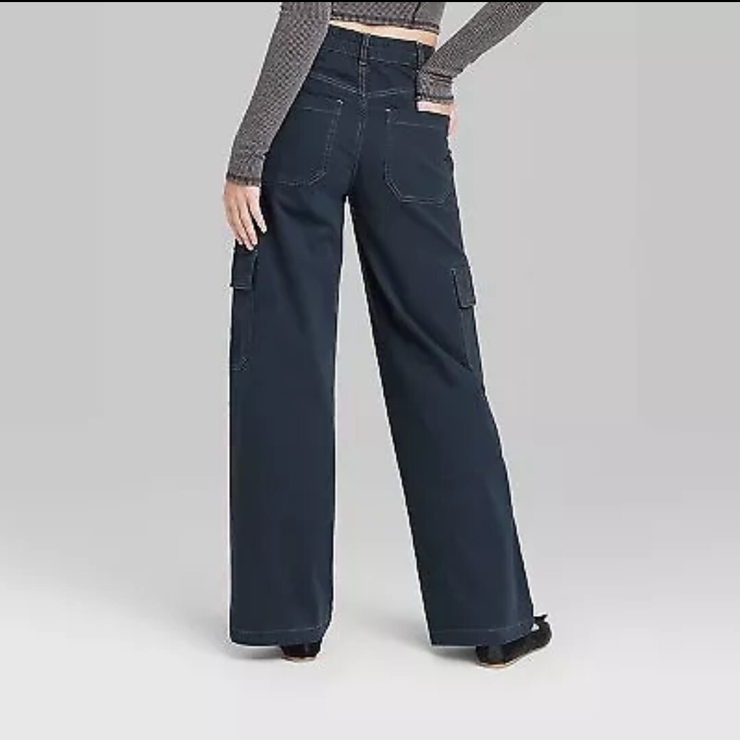 🐻 Women's High-Rise Straight Leg Cargo Pants - Wild Fable 🐻 Women's High-Rise Straight Leg Cargo Pants - Wild Fable
