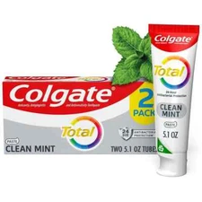 Colgate Total Clean Mint Paste Toothpaste 5.1 oz. ea. 2 PACK
