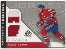2007 2007-08 SP Game Used Authentic Fabrics #AFSK Saku Koivu Montreal Canadiens