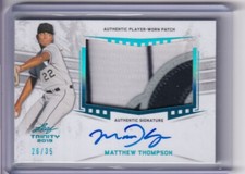 Matthew Thompson 2019 Leaf Trinity Rookie Patch Auto /35