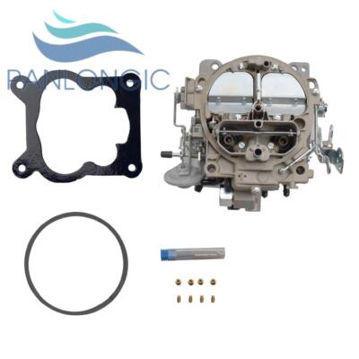 4 Barrel Carburetor With Electric Choke For Rochester Quadrajet 5.7L 350 Marine Engine