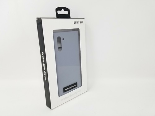 Samsung Galaxy Note10 Case, Leather Back Protective Cover - Silver - New Inbox - Picture 2 of 8