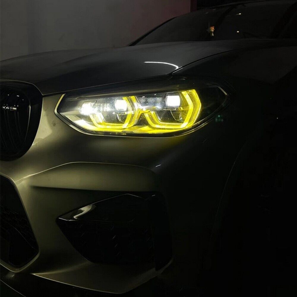 Yellow Angel Eyes DRL Adaptive LED Modules For BMW X3 X4 G01 Yellow Angel Eyes DRL Adaptive LED Modules For BMW X3 X4 G01