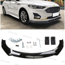 For Ford Mondeo 2013-2022 Gloss Black Front Bumper Lip Spoiler Splitter UK