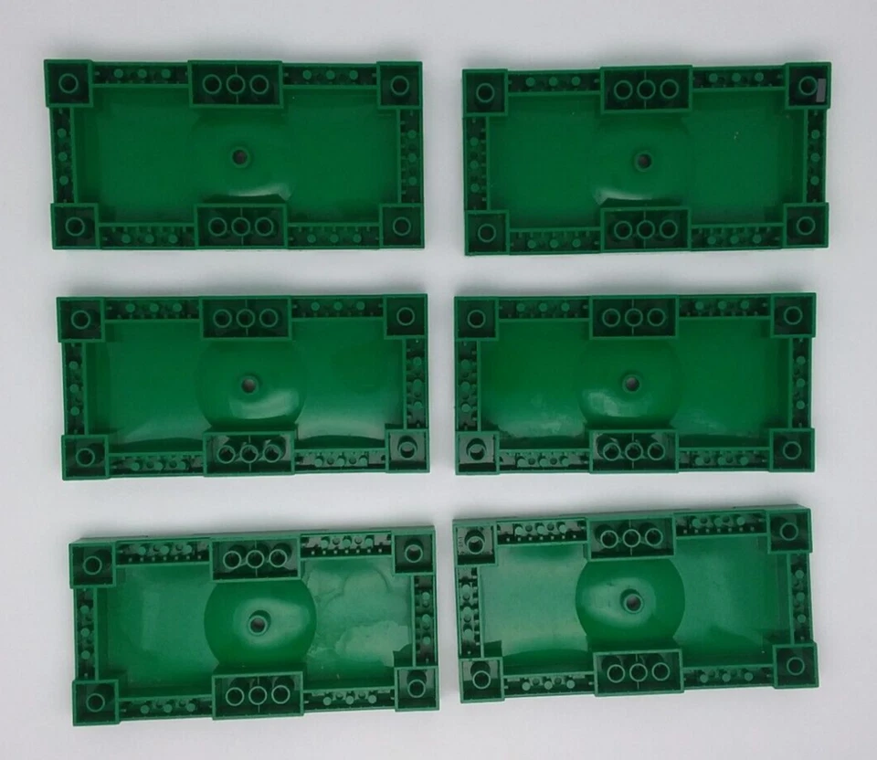 Lego 6 X Building Plate Football Field Green SPORTS Field Section 8x16 30489 - Image 2 of 2