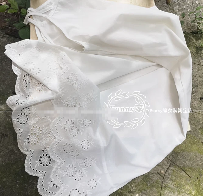 Women 100% Natural Cotton Dress Full Slips Under Dress Cami Chemise Nighty Sleep - Image 4 of 4