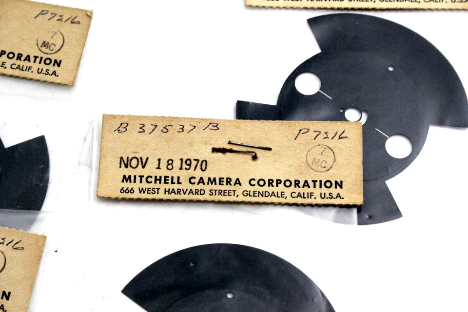 15 PLACAS OBTURADORAS GIRATORIAS MITCHELL CAMERA CORPORATION. #B375537B P7216 4 NUEVO Foto 4 de 4