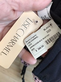 NWT LISE CHARMEL Apprivoise-moi Swarovski Bustier Corset suspender bra sz 32 D