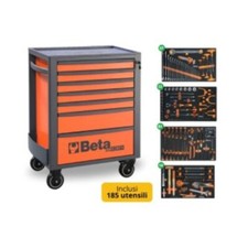 CARRELLO 7 CASSETTI CON 185 UTENSILI PER INDUSTRIA - BETA TOOLS - RSC24/7-VI