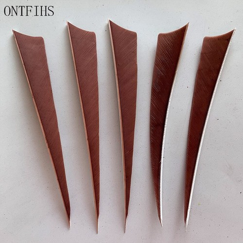 50Pcs ONTFIHS New 5 Inch Arrow Feather Fletchings 5" Archery Vanes For DIY - Picture 8 of 20