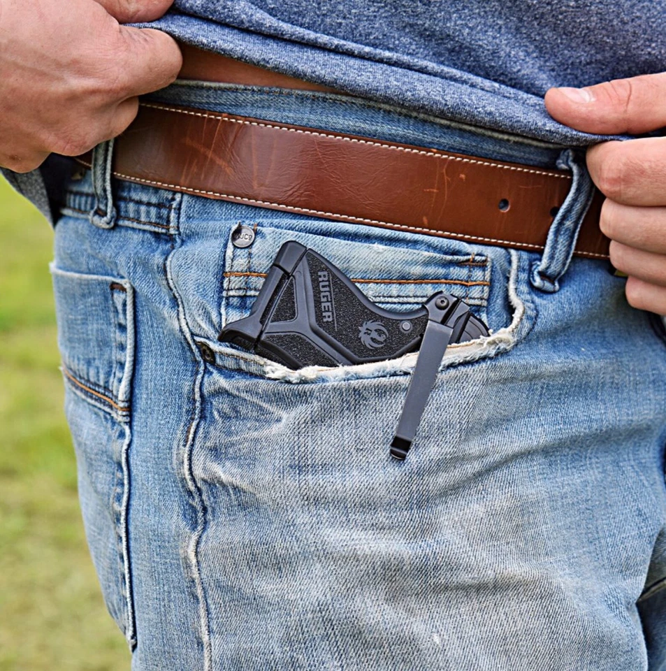 Clipdraw for Ruger LCP2 380 22 Belt Clip Conceal Carry Black LCP2-B Waistband - Image 4 of 4