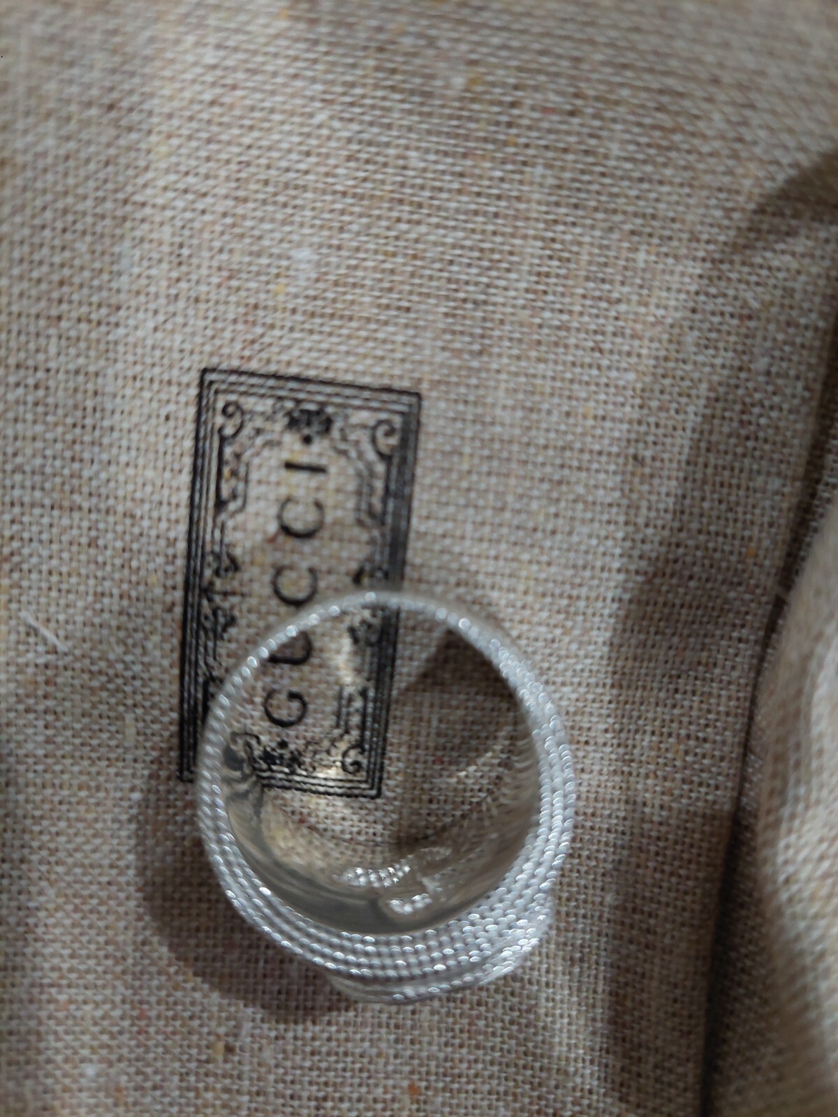 GUCCI Ring Interlocking G Silver925 Used Size 21 - image 4