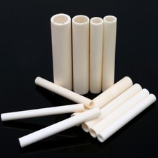 250mm Length 99% Alumina Ceramic Tube High Temperature Resistant Insulating Pipe