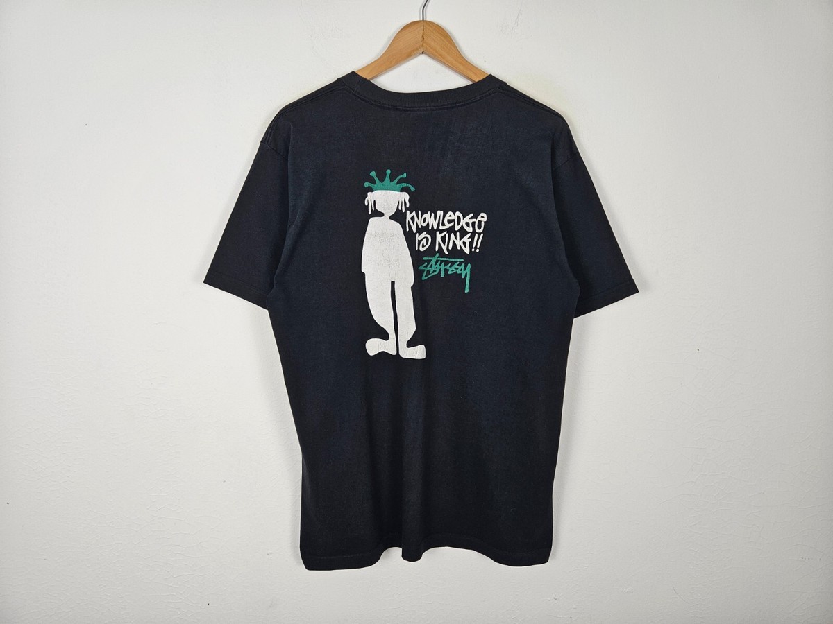 Vintage STUSSY USA Knowledge Is King 90s Size L | eBay