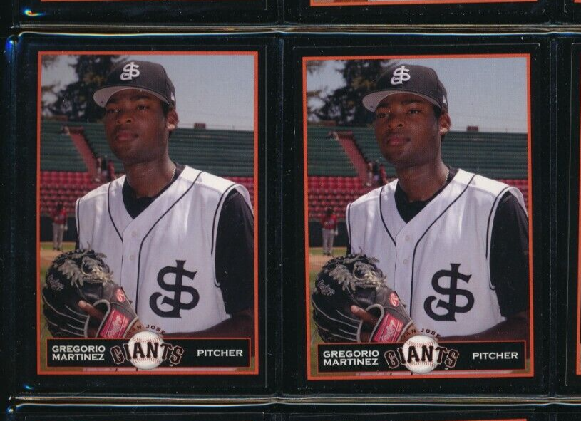 Lot (2) 2006 Grandstand #18 Gregorio Martinez San Jose Giants (GB8