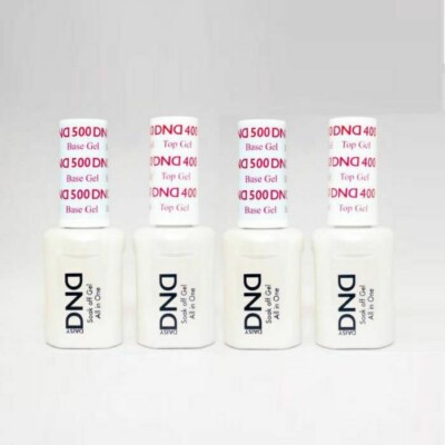 DND Daisy Soak Off Gel Polish Top Coat & Base Coat Duo 0.5 oz 2 Duo (4pcs) 2023