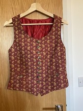 Mulberry Vintage Waistcoat Vest Women’s Ladies Multicoloured Made In England 12