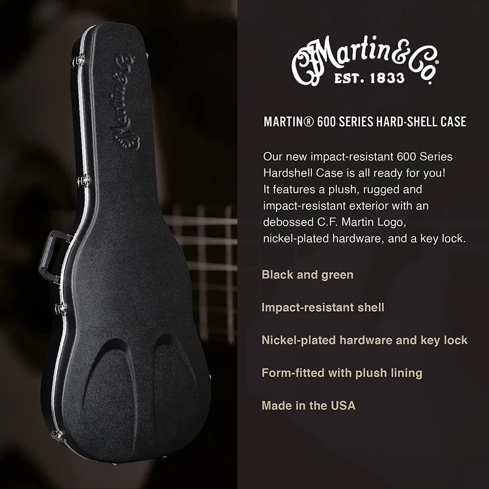 Guitarra Martin Serie 600 Estuche Moldeado para Dreadnought, Jumbo o Grand Jumbo,... Foto 2 de 4