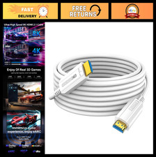 100FT Fiber Optic HDMI Cable 8K 48Gbps, 4K 120Hz, Dynamic HDR, eARC, HDCP, for P