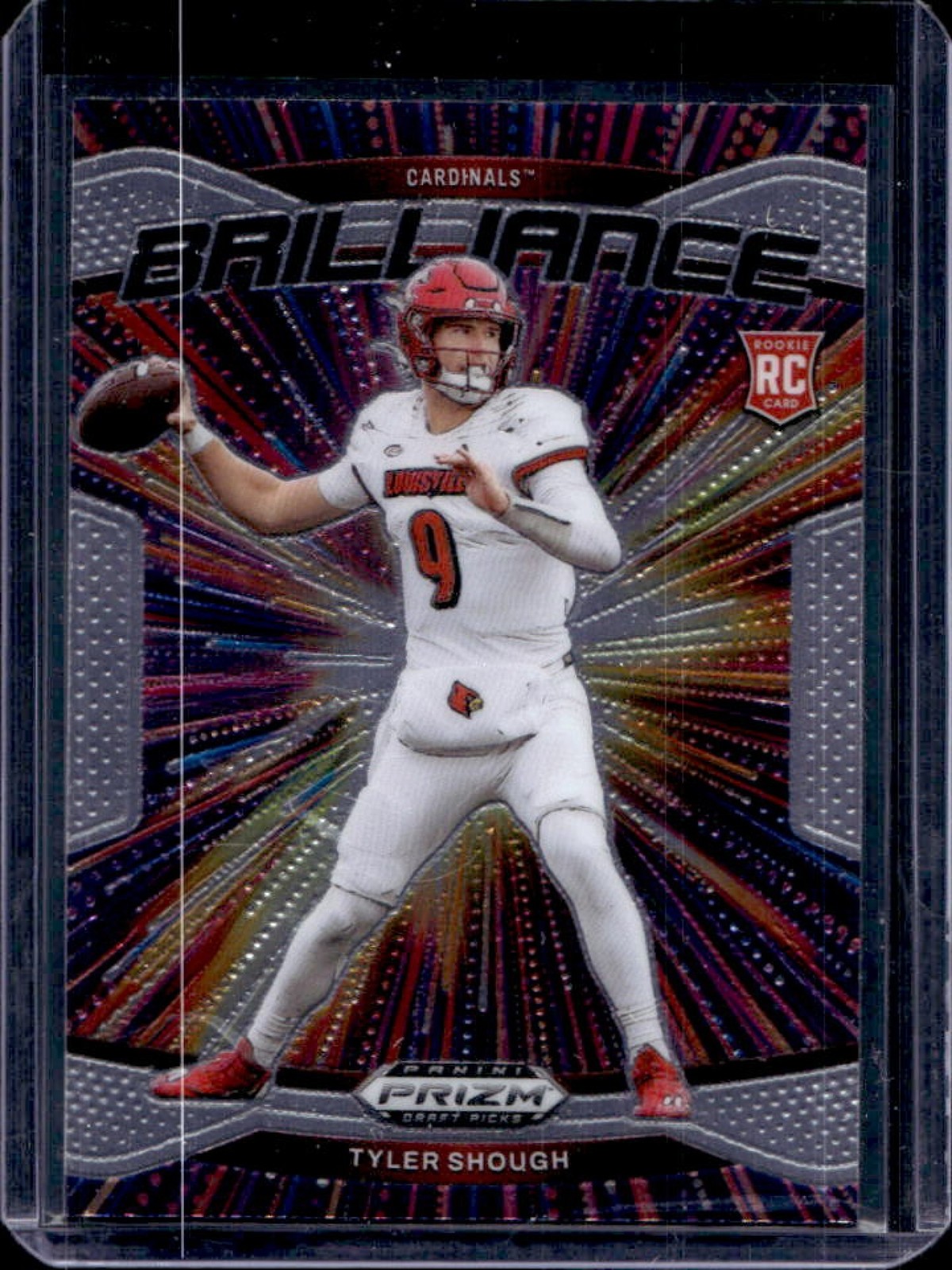 2025 Prizm Draft Picks Tyler Shough Brilliance RC Rookie #14 Cardinals
